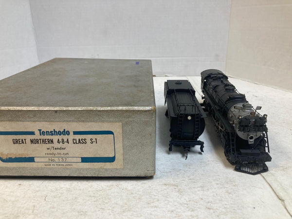HO Brass Tenshodo Great Northern 4-8-4 S-1 #2552 – Tested Runs/Lights – Read