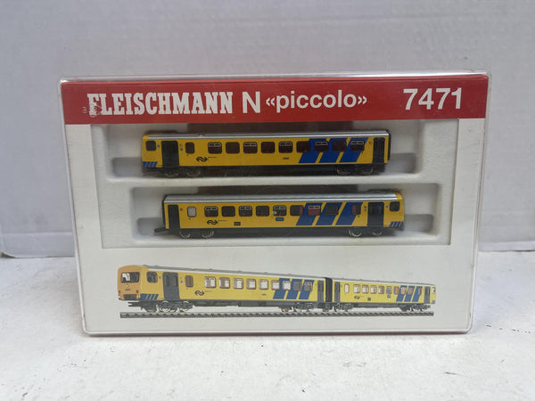 Fleischmann N Piccolo 7471 NS Class 3200 2-Pc Diesel Train Set Ex Condition Boxed
