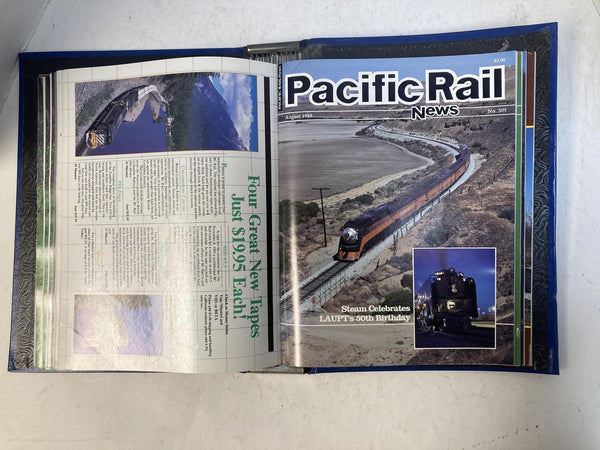 Pacific Rail News Magazine Complete 1989 Year Set in Custom Binder (12 Issues)