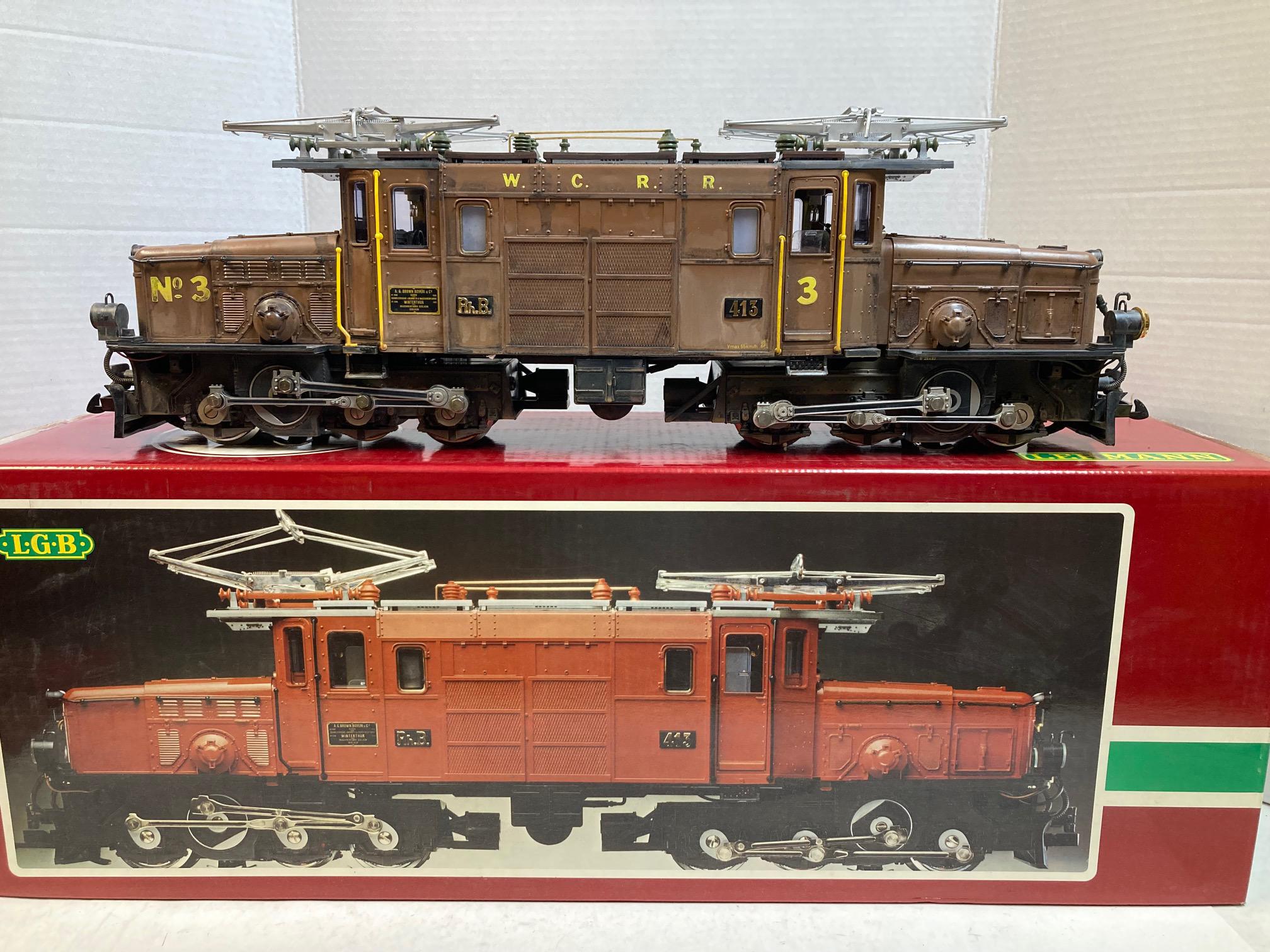 LGB 2040 “W.C.R.R.” Crocodile Locomotive — Custom Weathered, Excellent Running Condition