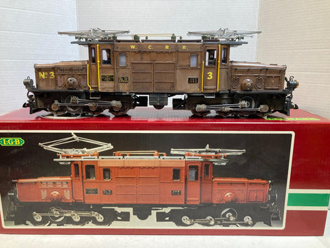 LGB 2040 “W.C.R.R.” Crocodile Locomotive — Custom Weathered, Excellent Running Condition