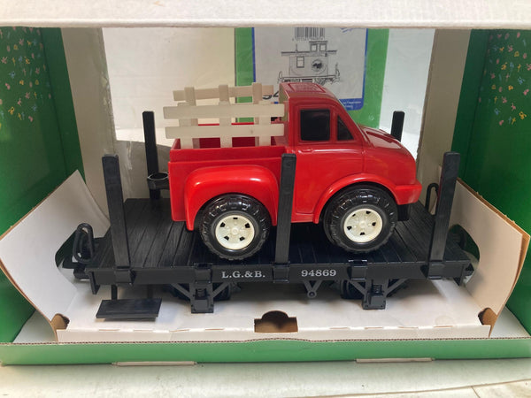 LGB G Scale Train Car Lot of 5 – 94969, 94869, 94065, 94805, 94059 – Good Condition, Boxes Worn