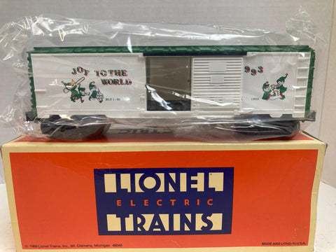 Lionel 6-19922 1993 Christmas Boxcar – O Gauge – Holiday Series - NIB