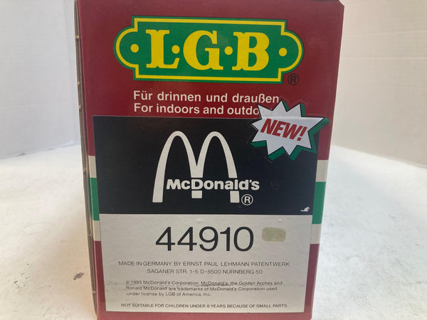 LGB 44910 McDonald’s “You Deserve a Break Today” Boxcar – G Scale, Pre-Owned Very Good Condition