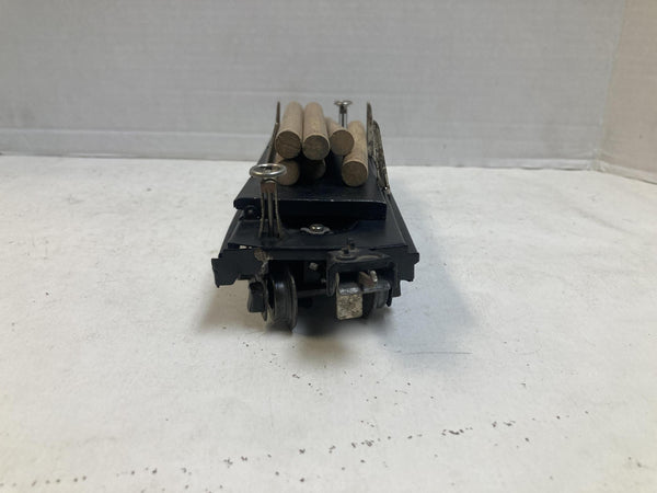 Prewar Lionel No. 3811 Operating Flatcar / Log Dump Car