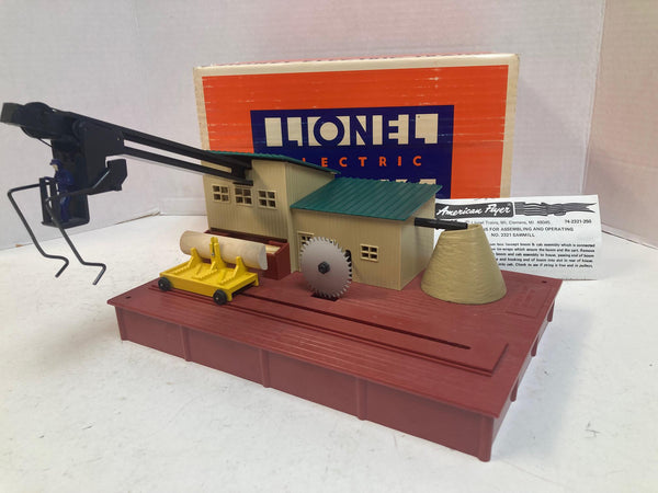 Lionel Operating Sawmill 4-2321 American Flyer Reproduction O Gauge Accessory