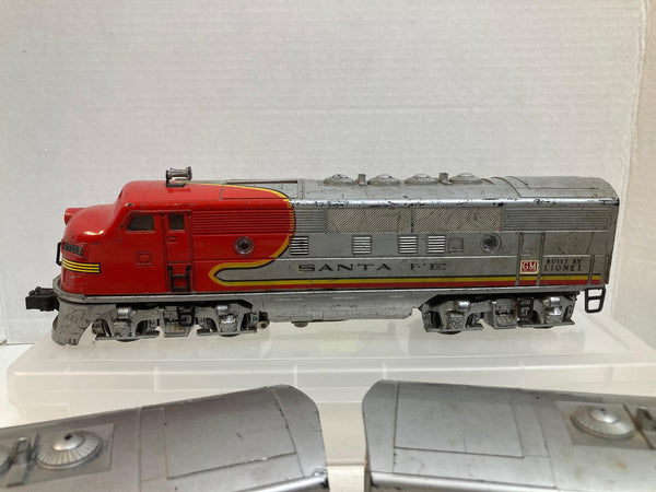 Lionel 2343 Sante Fe F3 ABA Diesel Locomotive Set "Runs Great!!"