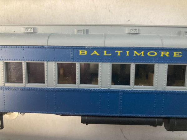 AHM HO B&O 3-Car Passenger Lot - (2) #3612 Coaches & Pullman Sleeper - Rivarossi