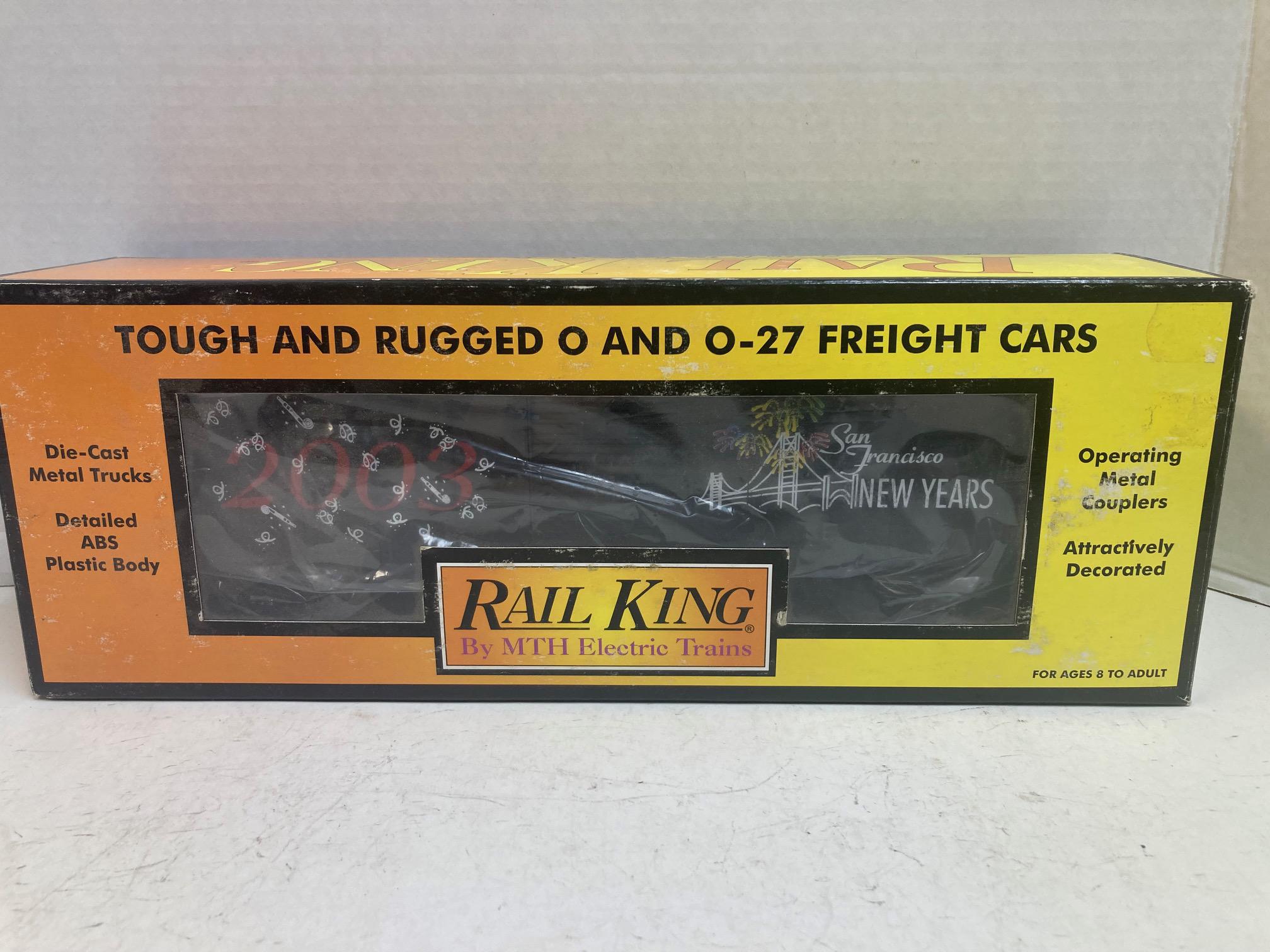 MTH Rail King 30-74045 San Francisco New Year’s Boxcar 2003 – O Gauge – Pre-Owned Very Good