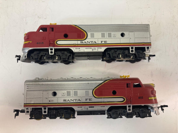 Mantua Tyco HO EMD F7A F7A Dummy Santa Fe 4015 Locomotive