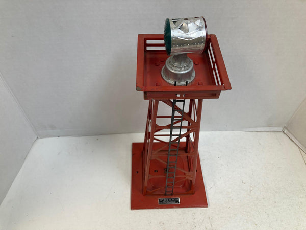 Lionel Postwar No. 394 RED Rotary Beacon Tower *As Is*