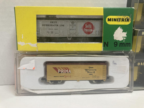 Reefer Car N Set 5 Pack Bachmann/Con-Cor/Minitrix "Baby Ruth"