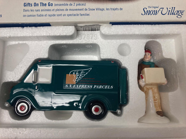 Department 56 The Original Snow Village "Gifts On The Go (2 pieces)" (56.55035)