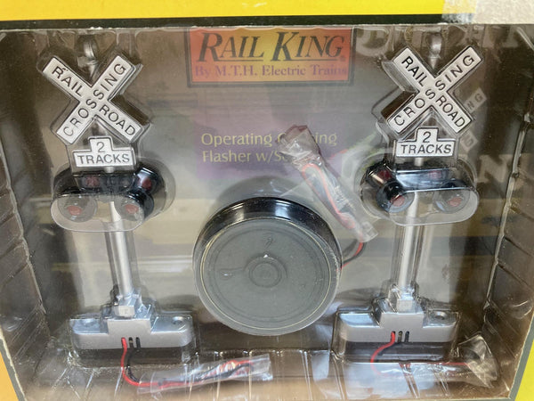 MTH RailKing 30-11014 Scale Crossing Flasher w/ Sound - NOS NIB