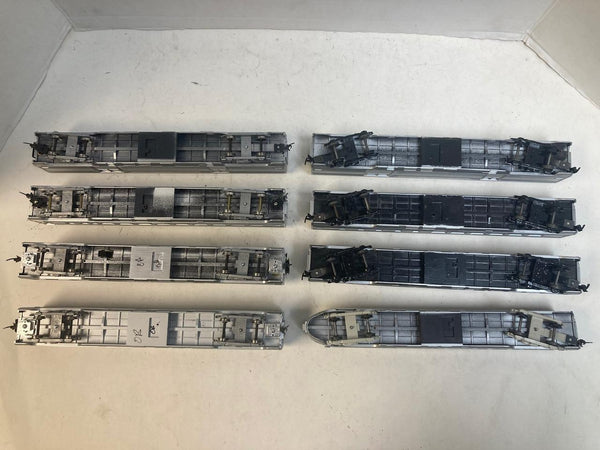 Athearn HO Santa Fe 8-Car Passenger Lot - 5 Kadees - 4 Built / 4 Partially Built Kits