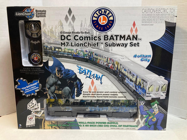 Lionel 6-81475 DC Comics Batman M7 Subway Set - LionChief - NEW Open Box