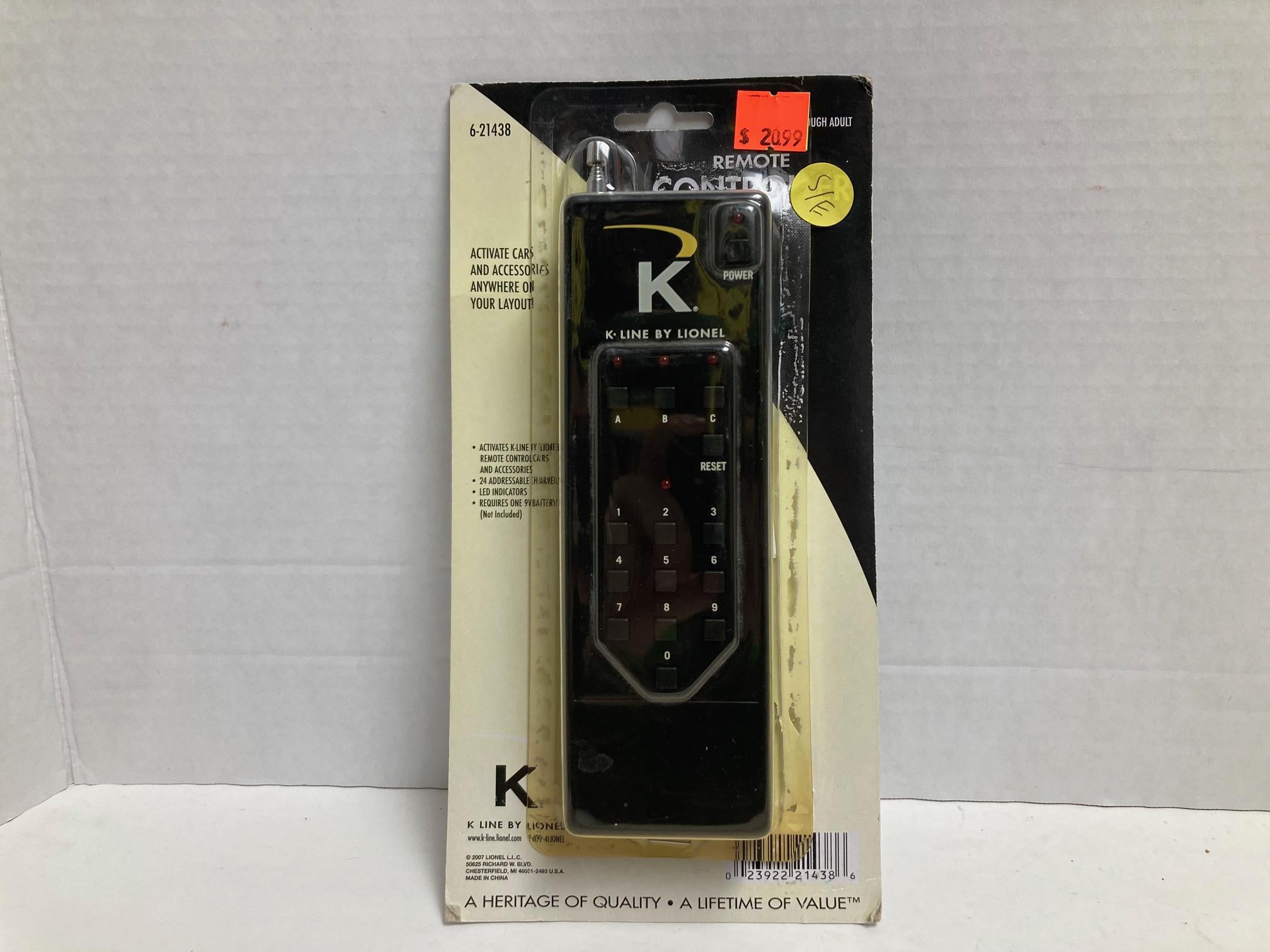 K-line By Lionel Remote Controller 6-21438