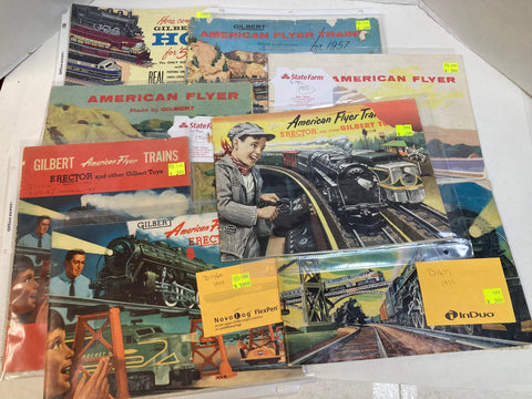 Lot of 7 American Flyer Magazines 1952–1957 – Vintage Collector Issues
