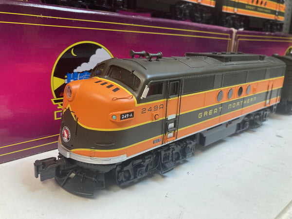 MTH Premier Great Northern ABBA F-Unit Diesel Set | 20-20628-1 + 20-20627-1 + (2) 20-20627-3 | O Gauge w/ PS3