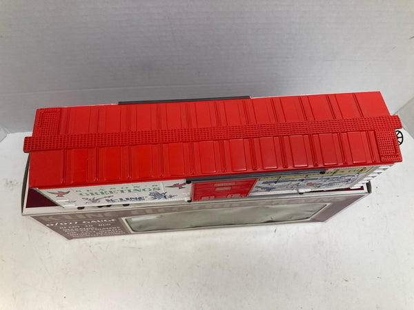 K-Line K90004 KCC Christmas Box Car – O/O-27 Gauge, Die-Cast Trucks - Very Good Condition
