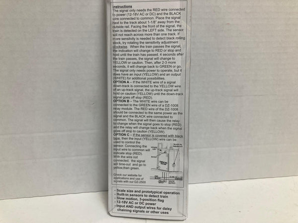 Z-Stuff DZ-1080, O Scale, Target Signal, 3 Color, Smart Signal