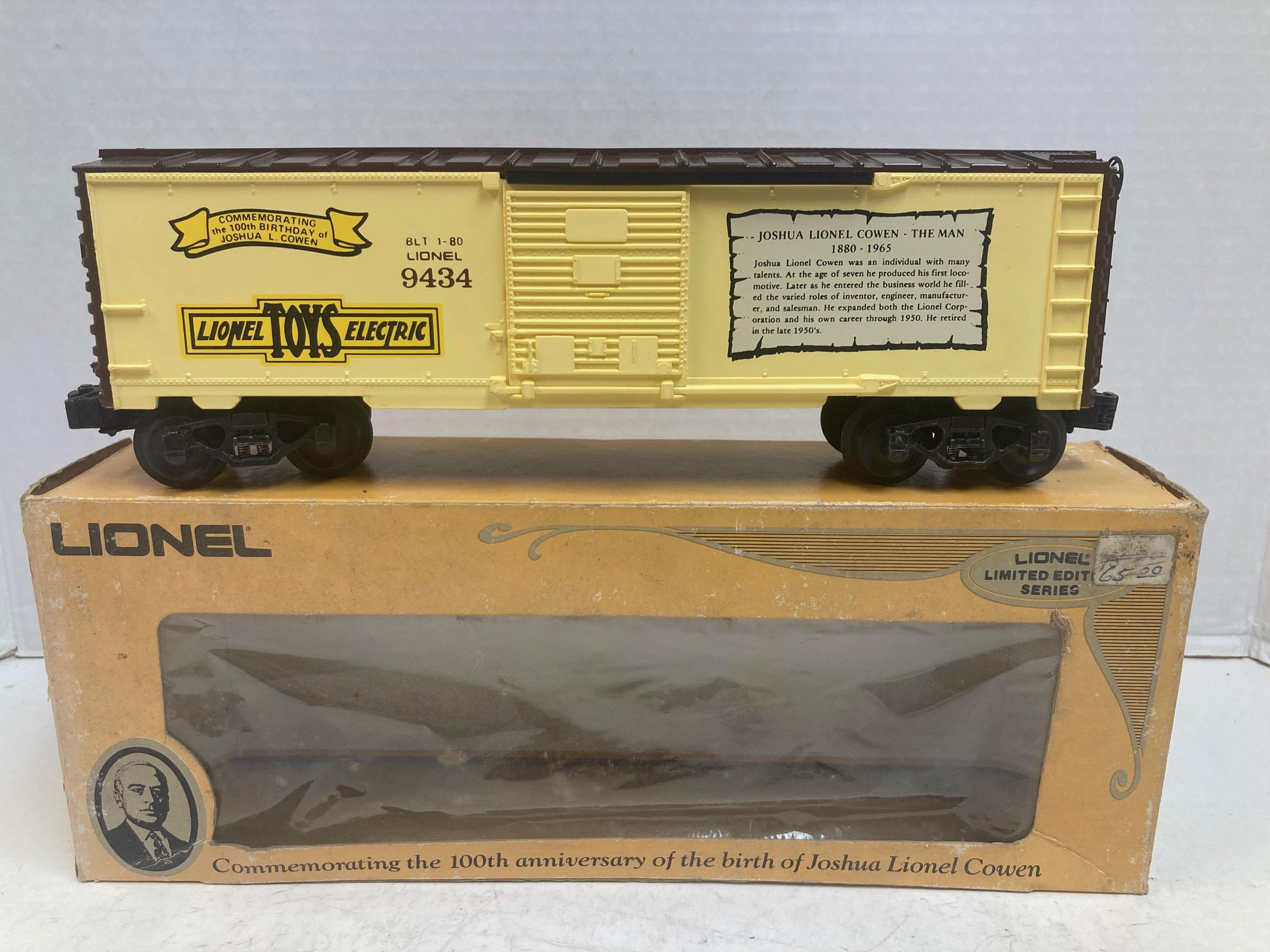 Lionel Joshua Lionel Cowen "The Man" Boxcar 6-9434 w/Box Pre-Owned