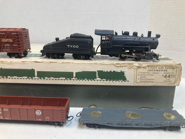 Vintage Tyco HO Train Set No. T-1003 - Switcher Runs Great! Boxed