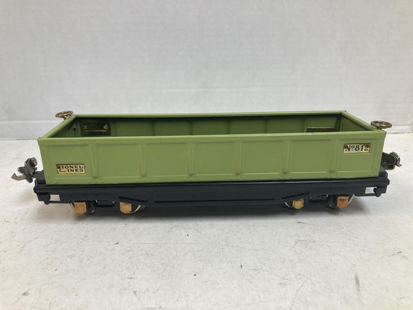 Prewar Lionel Lines No. 812 Light Green Gondola (Restored)