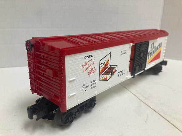 Lionel Tobacco Railroad El Producto Box Car # 7711 (6-7711) "NO BOX" O Scale