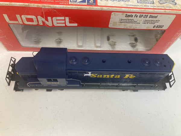 Lionel 6-8352 Santa Fe GP-20 Diesel Locomotive – Blue & Yellow – O Gauge – In Box – Tested