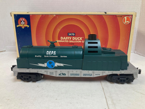 Lionel Vintage Daffy Duck Animated Balloon Train Car (6-16755) Missing Figurine and balloons