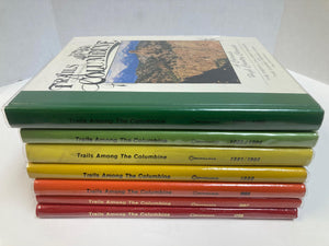 Lot of 7 Trail Among the Columbine Hardcover Books by Dick Dixon 1986–1996 Railroad History