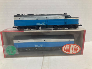 Con Cor N Scale Great Northern PA1 Diesel Locomotive, PB1 Dummy Set, BLUE