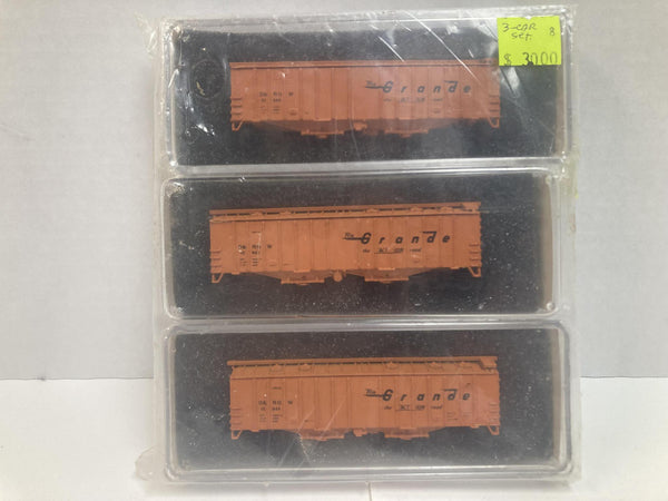 Delaware Valley Freight Car Corporation Rio Grande 50ft Airslide N Scale 3 Pack