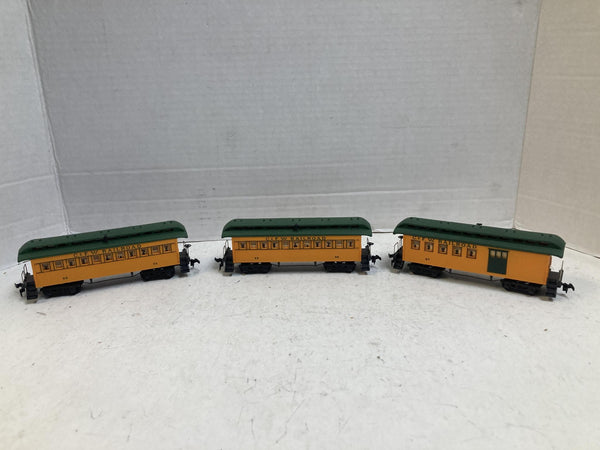Mantua HO Petticoat Junction C&FW Hooterville Cannonball 3 Passenger Car Lot