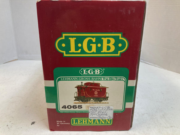 LGB 4065 Rio Grande Caboose – Pre-Owned Very Good Condition – G Scale
