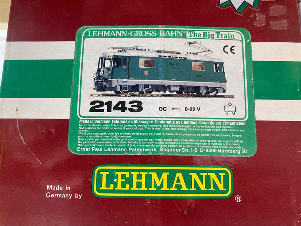 LGB 2143 RhB 612 Electric Locomotive w/ Sound – Excellent Condition – G Scale