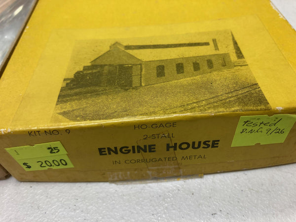 Suydam "Engine House 2 Stall" In Corrugated Metal HO Building Kit (Kit No. 9)