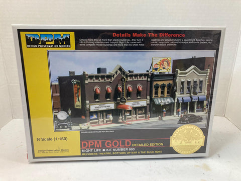 DPM Gold Night Life Kit Number 663 New Sealed N Scale 1:160 199