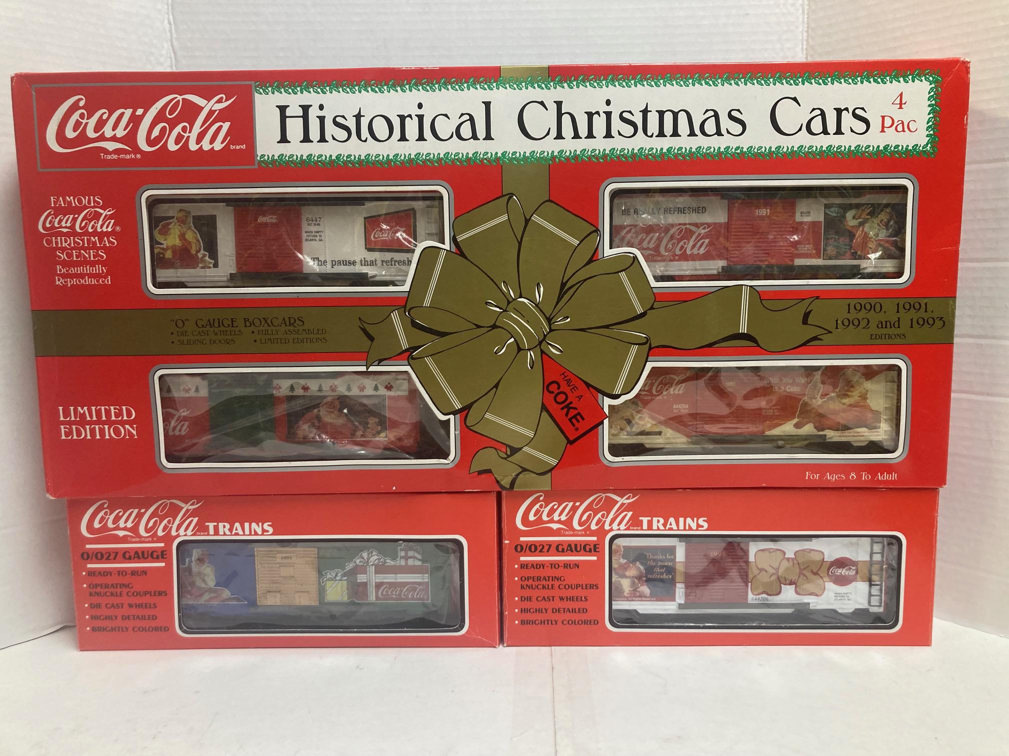 K-Line Coca-Cola Historic Christmas Cars 1990-1995, 6 Car Set - O Gauge Limited Edition (K-6447 -- K-644706)