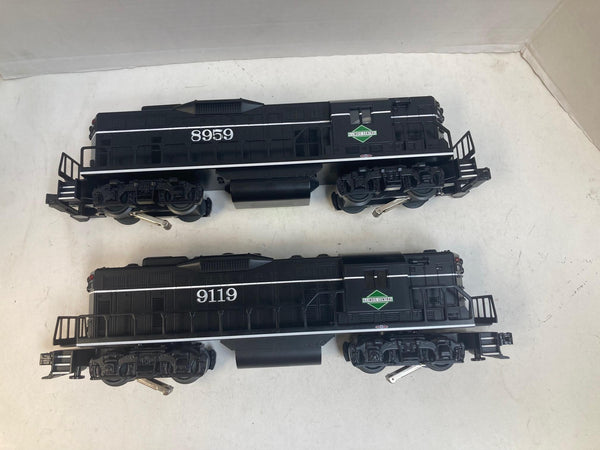 Williams O Scale Illinois Central GP9 Diesel Set Powered 8959 & Dummy 9119