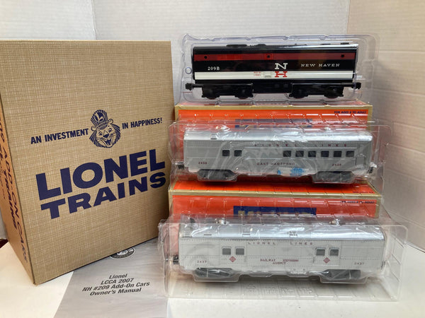 Lionel 6-52447 LCCA New Haven Add-On Cars – B-Unit #209, East Hartford Combine, REA Baggage – Sealed