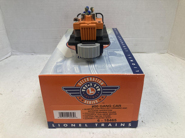 Lionel O Gauge 6-18465 Postwar Celebration Series No. 50 Gang Car Boxed Tested