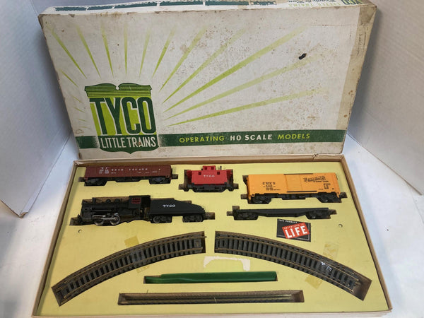 Vintage Tyco Little Trains HO Set No. T-3 - Shifter Steam Loco - Runs Great!
