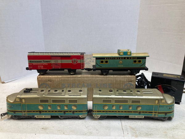 Vintage Marx B&O Diesel Train Set | Sears Allstate Boxed | Excellent Condition