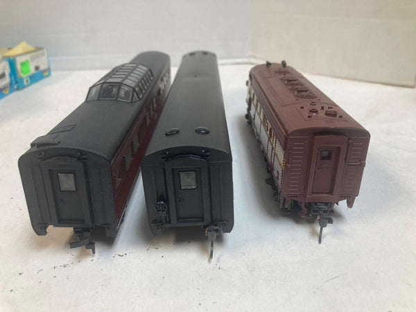 Athearn HO PRR Powered F7 #9506 & 3 Passenger Car Lot - Kadees - Built & Kit