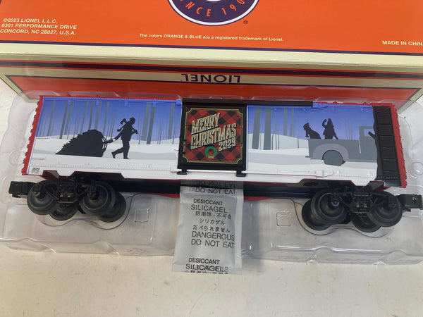 Lionel 2023 Christmas Boxcar #2328240, O-Gauge, New In Box
