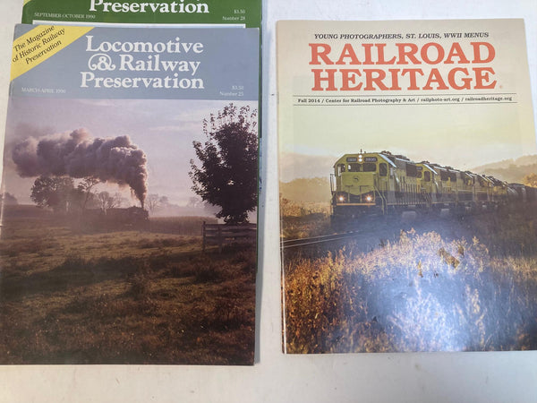 Railroad Preservation Magazine Lot – Locomotive & Railway Preservation + Railroad Heritage (6 Issues)