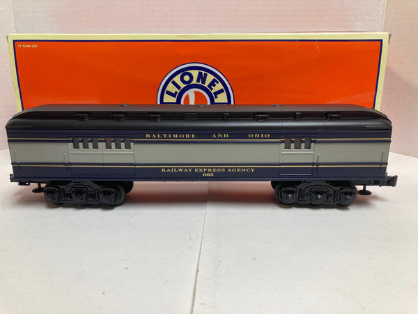 Lionel B&O TrainSounds Baggage Car #665 (6-25176) Baltimore and Ohio Railway Express Agency O Scale