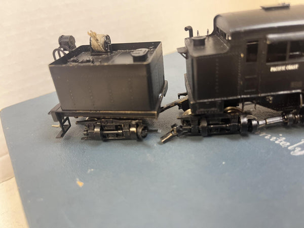 HO Brass PFM United Pacific Coast 3-Truck Shay Factory Painted - Excellent w/ Box